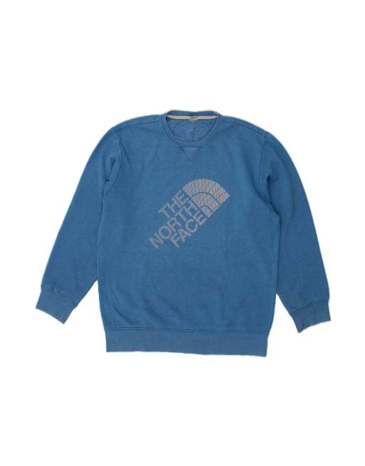 Vintage The North Face Graphic Sweatshirt Jumper Large In Blue