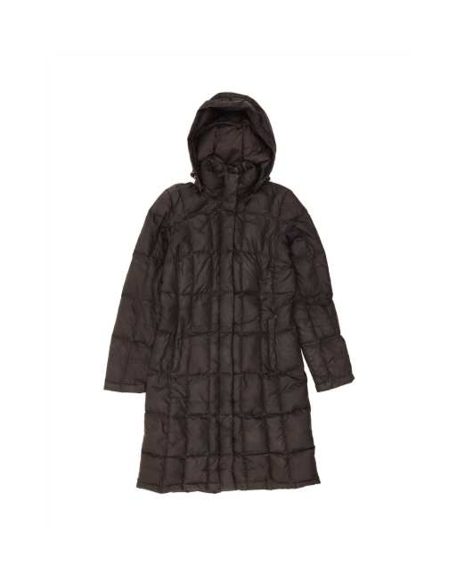Vintage The North Face Hooded Padded Coat UK 6 XS In Black