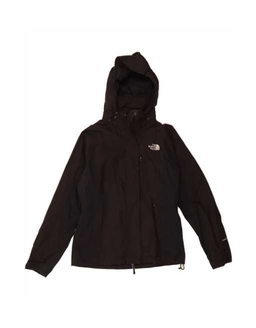 Vintage The North Face Hooded Windbreaker Jacket UK 14 Medium In Black