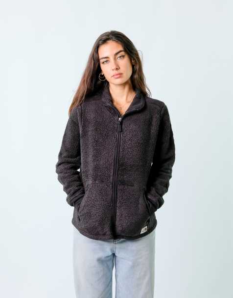 Vintage The North Face L Fleece Jacket Black zip up - view 1