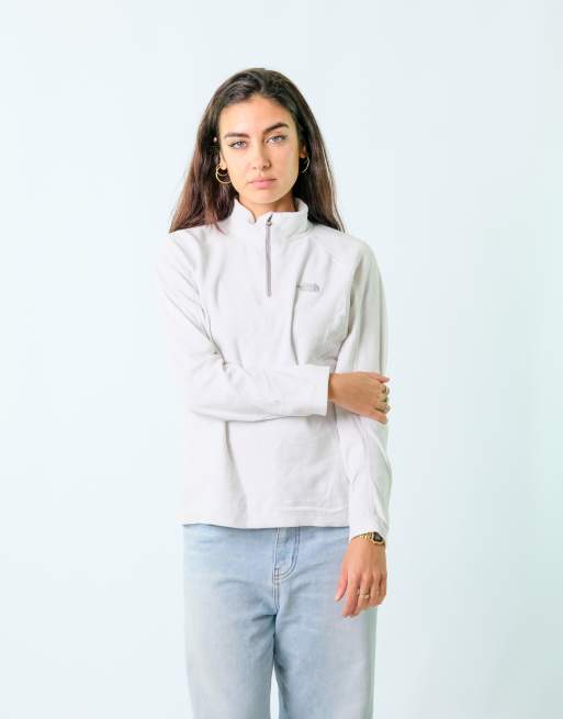 Vintage The North Face L Fleece Jacket Cream zip up