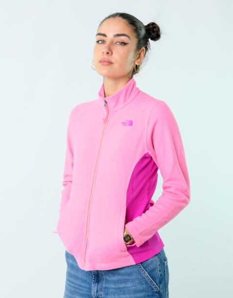 Vintage The North Face L Fleece Pink Zip up - view 1