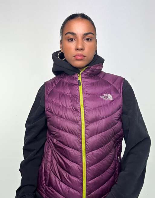 North face gilet purple discount