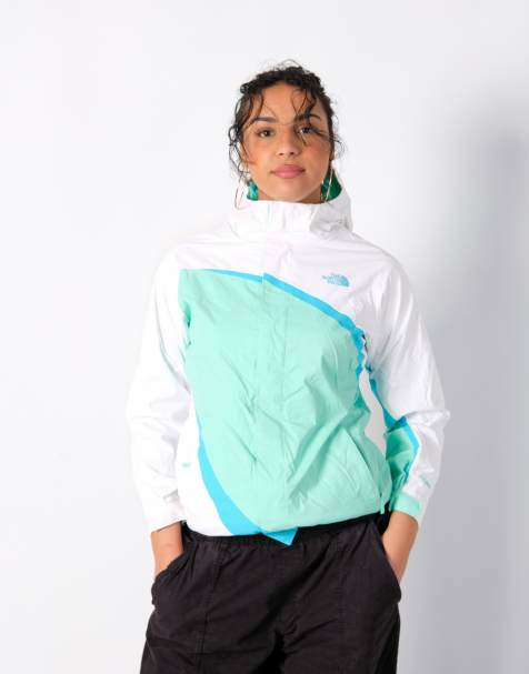 Vintage The North Face L Rain Jacket Turquoise - view 1