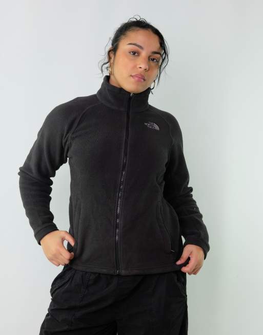 Vintage The North Face M Fleece Black Zip Up