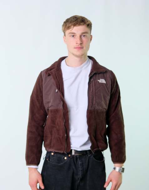 Vintage The North Face M Fleece Brown Zip Up - view 2
