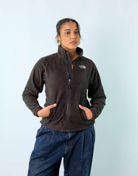 Vintage The North Face M Fleece Jacket Black Zip - view 1