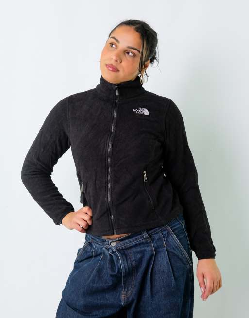 Vintage The North Face S Fleece Black Zip Up