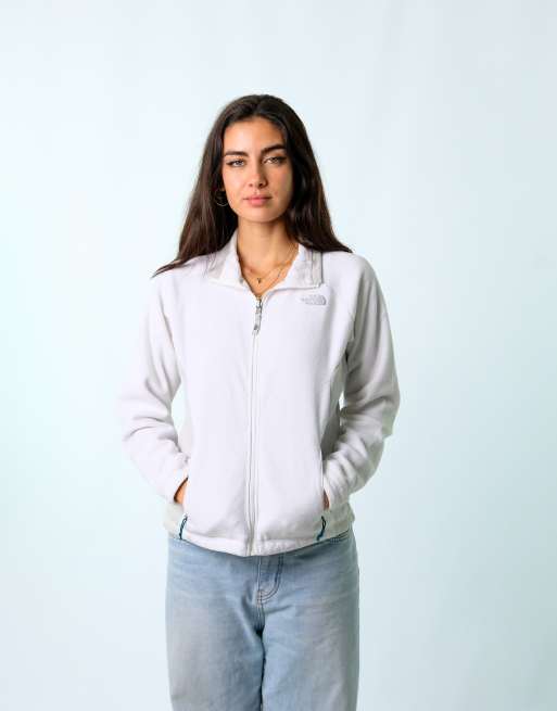 Vintage The North Face S Fleece Jacket Ivory zip up