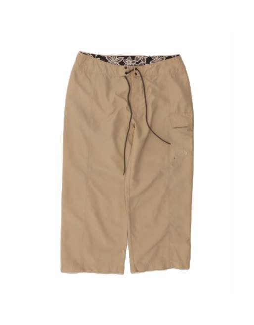 Vintage The North Face Straight Capri Trousers US 4 Small W31 L22 In Beige