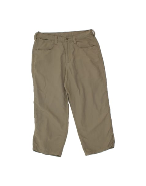 Vintage The North Face Straight Capri Trousers US 6 Medium W30 L22 In Khaki - view 1