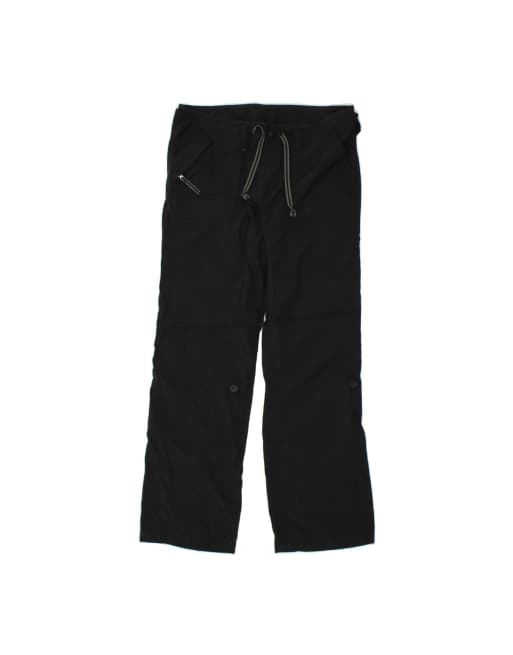 Vintage The North Face Straight Hiking Trousers US 8 Medium W32 L31 In Black