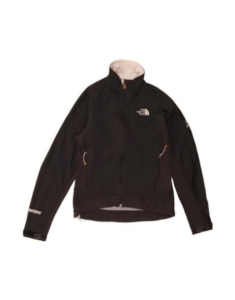 Vintage The North Face Windbreaker Jacket UK 6 XS In Black Colourblock - view 1