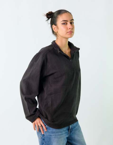Vintage The North Face XL Fleece Black Quarter zip - view 1