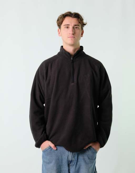 Vintage The North Face XL Fleece Black Quarter Zip