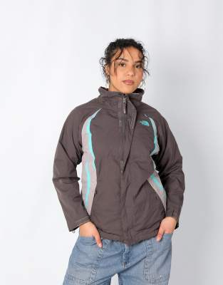 Vintage The North Face XL Rain Jacket Charcoal Grey