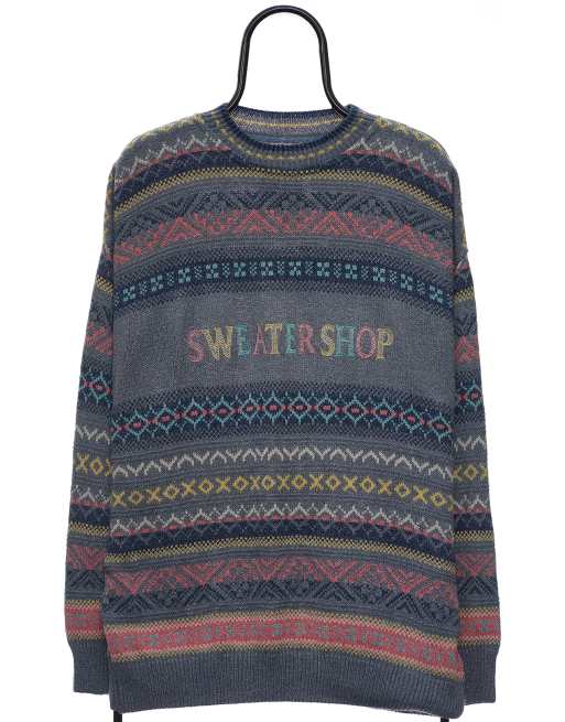 Vintage The Sweater Shop size L jumper in blue