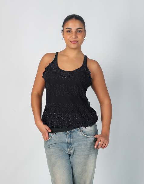 Vintage Therapy L cami in navy blue - view 1