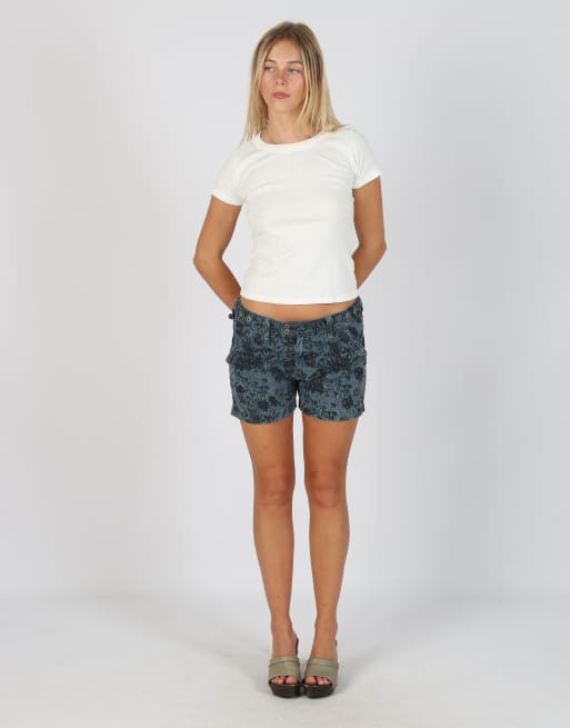 Vintage Think Pink S woven shorts in charcoal grey