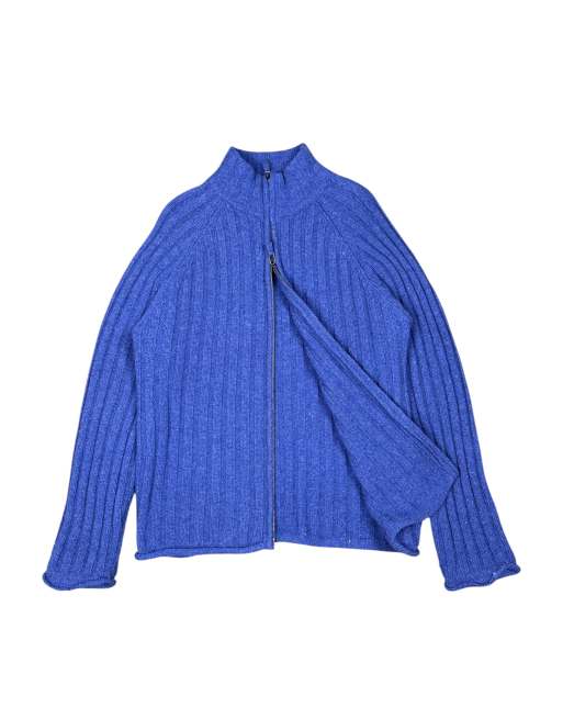 Vintage Thomas Burberry Double Zip Rib Knit Cardigan, 2 of 6