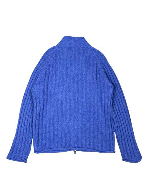 Vintage Thomas Burberry Double Zip Rib Knit Cardigan, 3 of 6