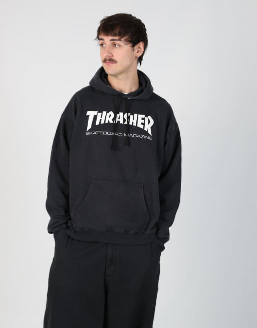 Vintage Thrasher m hoodie in navy blue