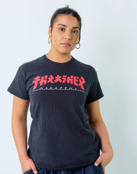 Vintage Thrasher M T-shirt Black - view 1