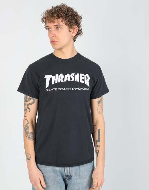 Vintage Thrasher m t-shirt in black