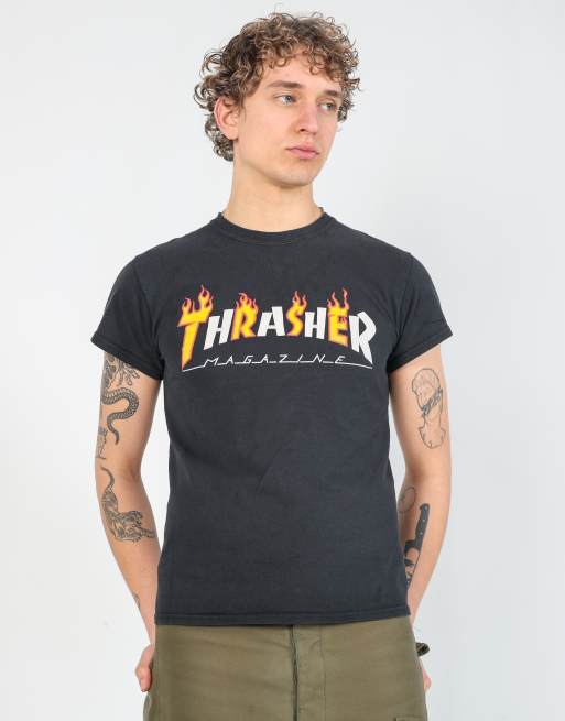 トップス 90s~00s thrasher T-shirt Vintage Thrasher s t-shirt in black | ASOS
