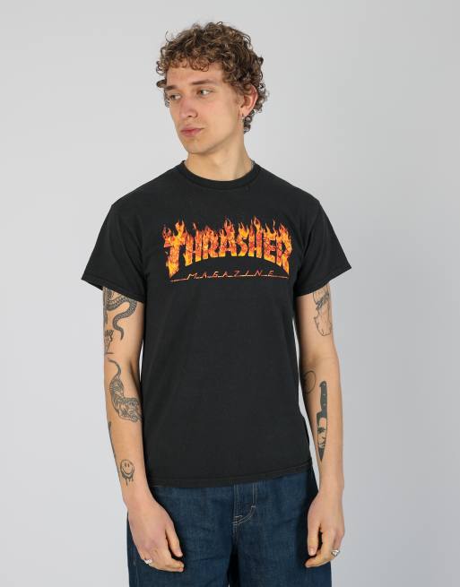 Vintage Thrasher s t-shirt in black