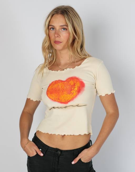 Vintage Thun S baby tee in cream
