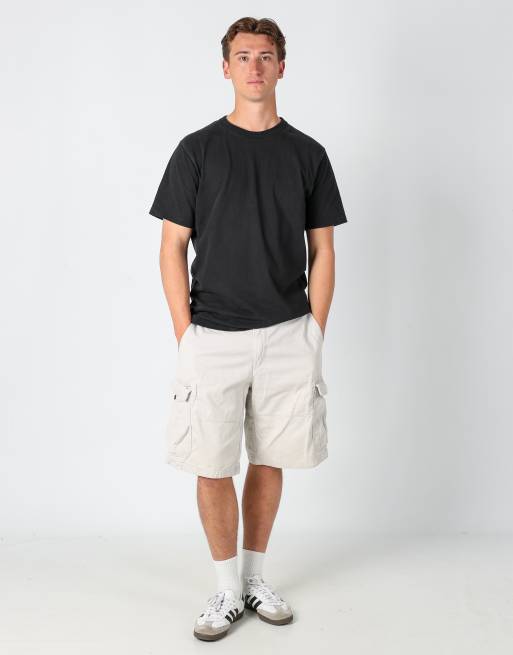 Vintage Timberland 36x23 canvas cargo shorts in beige, 2 of 4