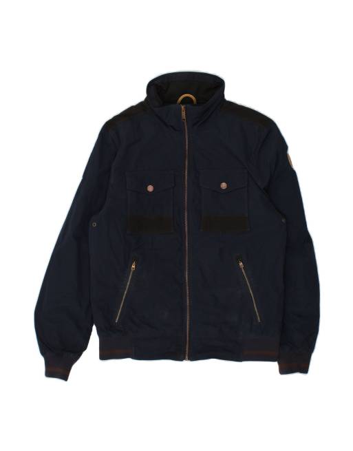 Vintage Timberland Bomber Jacket UK 36 Small In Blue