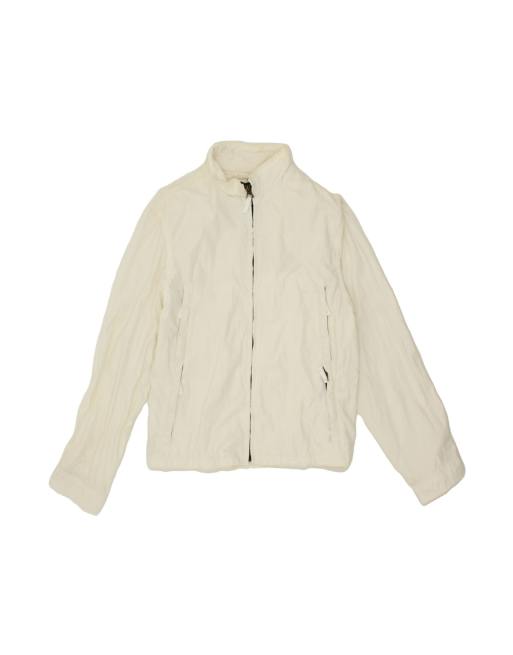 Vintage Timberland Bomber Jacket UK 40 Large In Off In White