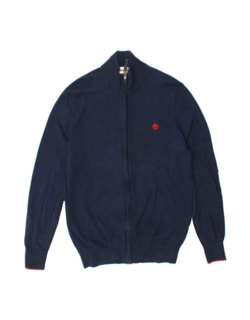 Vintage Timberland Cardigan Sweater Small In Blue