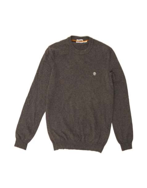 Vintage Timberland Crew Neck Jumper Sweater Medium In Grey Wool - view 1
