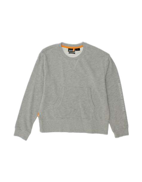 Vintage Timberland Fit Graphic Sweatshirt Jumper UK 16 Large In Grey - view 1