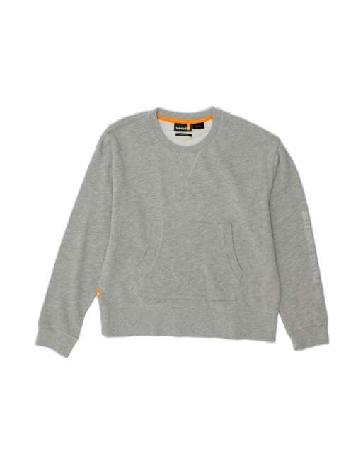 Vintage Timberland Fit Graphic Sweatshirt Jumper UK 16 Large In Grey