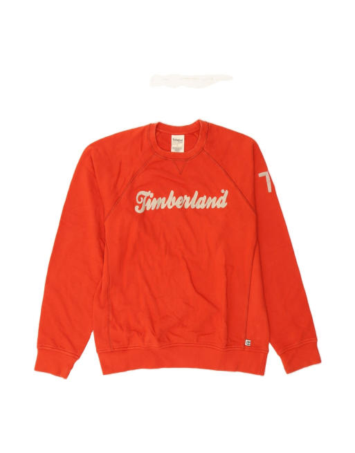 Vintage Timberland Fit Graphic Sweatshirt Jumper XL In Red