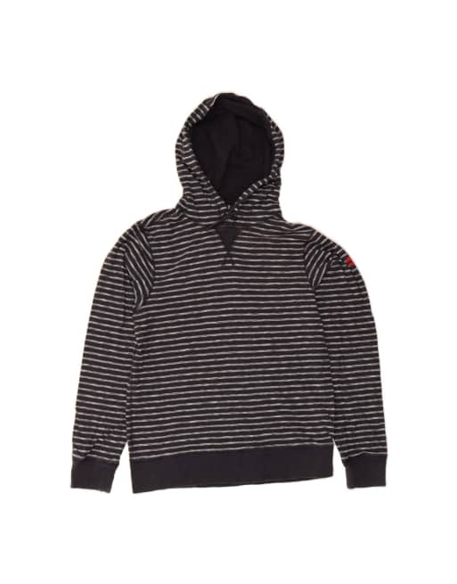 Vintage Timberland Fit Hoodie Jumper Large In Blue Striped