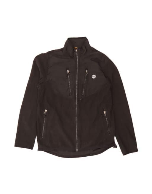 Vintage Timberland Fleece Jacket UK 40 Large In Black