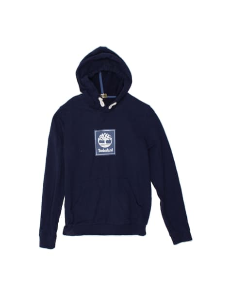 Vintage Timberland Graphic Hoodie Jumper Small In Blue - view 1
