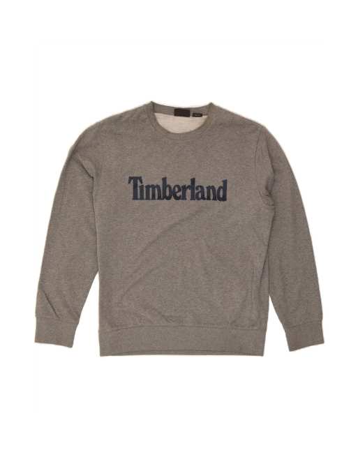 Vintage Timberland Graphic Sweatshirt Jumper Large In Grey