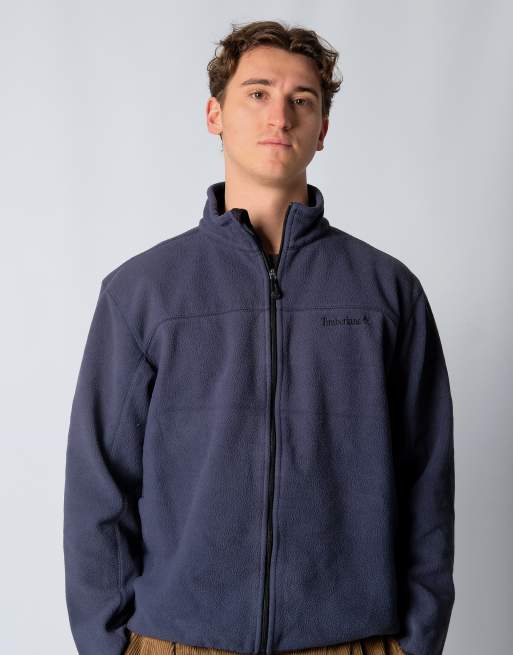 Vintage Timberland L Fleece Navy Blue