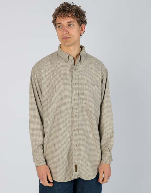 Vintage Timberland l long sleeve shirt in tan
