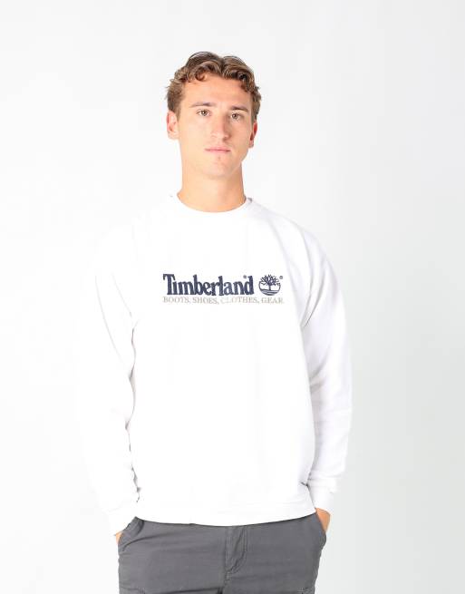 Vintage Timberland m sweatshirt in white
