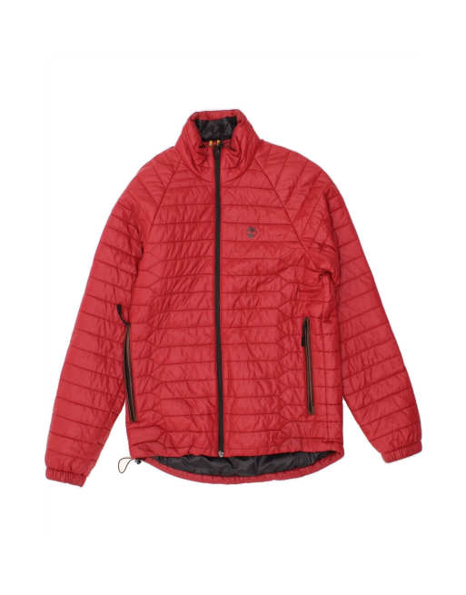 Vintage Timberland Padded Jacket UK 36 Small In Red