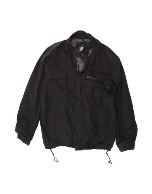 Vintage Timberland Rain Jacket UK 42 XL In Black