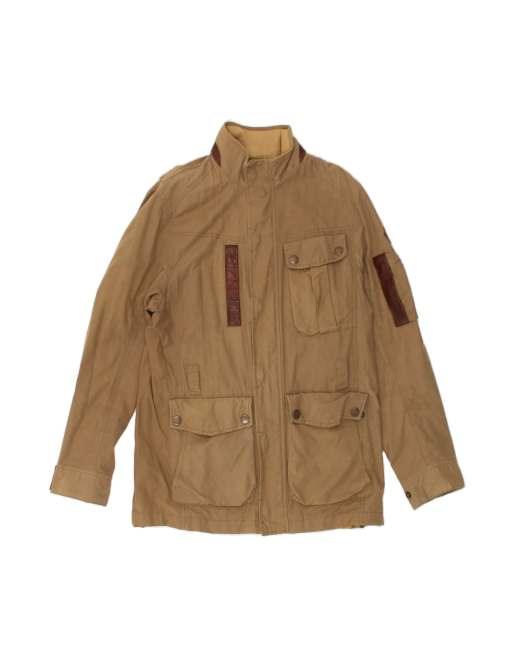 Vintage Timberland Slim Fit Utility Jacket UK 38 Medium In Beige