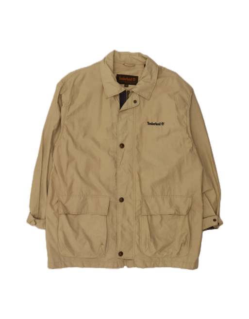 Vintage Timberland Windbreaker Jacket UK 38 Medium In Beige